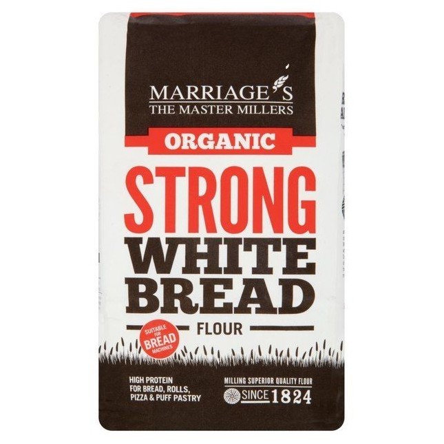 Marriages Organic Strong White Bread Flour 1kg