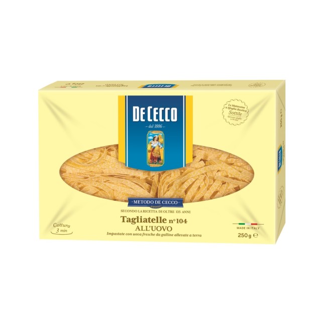 Tagliatella all uovo gr 250 De Cecco 