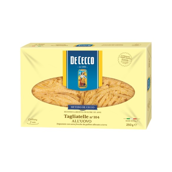 Tagliatella all uovo gr 250 De Cecco 