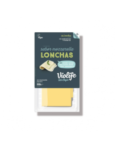 Lonchas veganas sabor mozzarel