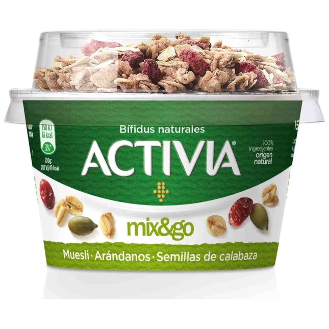 Oferta yogur arandanos muesli