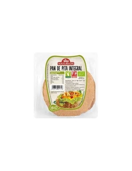 Pan de pita integral 250gr nat