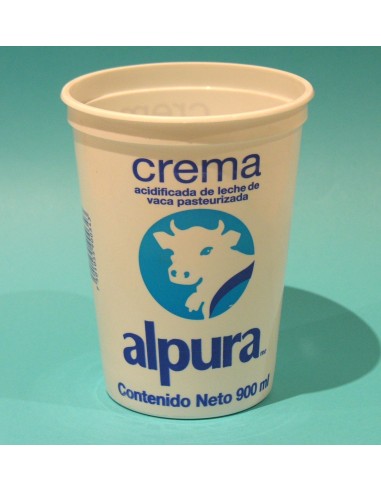 Leche de vaca alpina semidesna