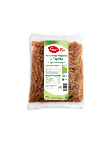Macarrones de espelta integral