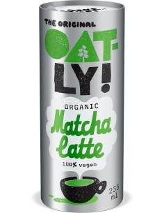 Bebida avena matcha latte oatl