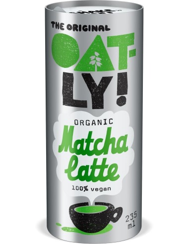 Bebida avena matcha latte oatl