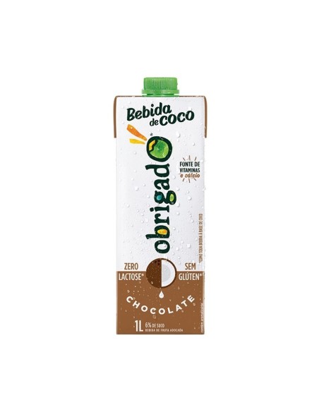 Bebida de coco sabor chocolate