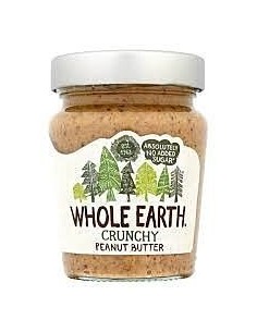 Peanut Butter Organic Whole Earth Crunchy 200g