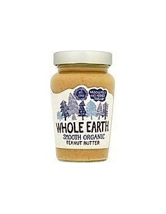 Peanut Butter Organic Whole Earth Smooth 340g