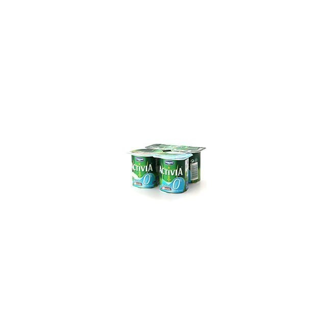 Activia 0% Natural Yoghurt Pack 4