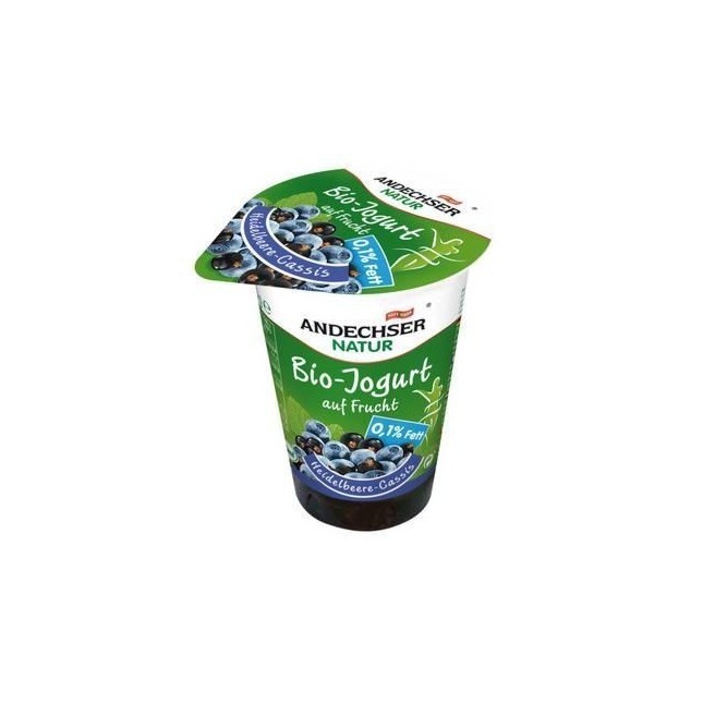 Andecher Organic Blueberry And Blackberry Yoghurt 400g