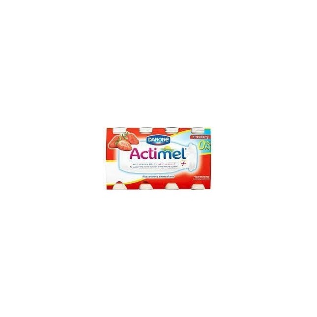 Actimel 0% Fat Strawberry Pack 6