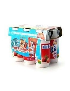 Actimel Liquid Strawberry 100 Ml Pack 6