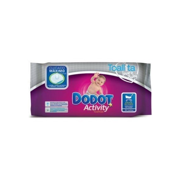 Dodot Activity Wet Wipes 24 Units