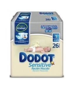 Dodot Sensitive Nappies Size 1 (2-5k) 30 Units
