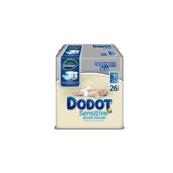Dodot Sensitive Nappies Size 1 (2-5k) 30 Units