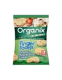 Organix Apple Rice Cakes With Cinnamom 40g