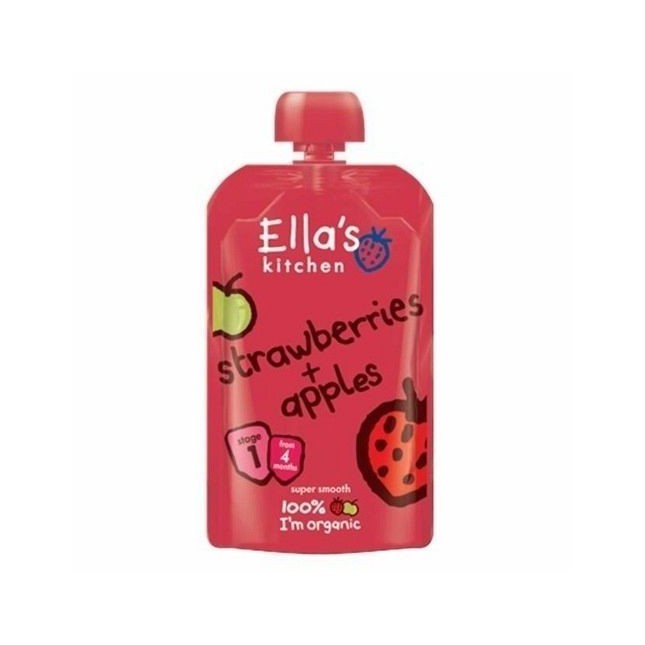 Ella's Kitchen Organic Baby Food Strawberries & Apples 120g - Stage 1