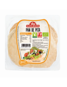 Organic White Pitta Bread 260g