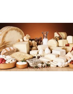 assortment of dairy products as per customer order