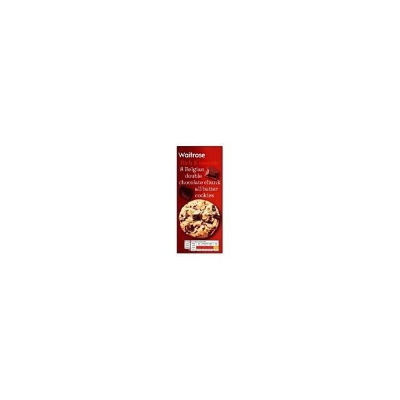 Waitrose 8 Belgian Double Chocolate Cookies 200g