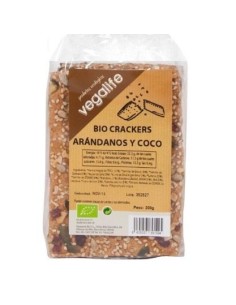 Vegalife Organic Crackers With Coconut & Cranberries 500g