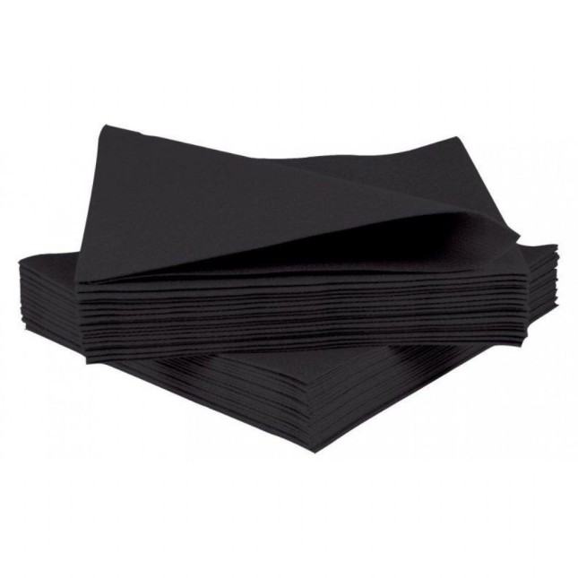 Napkins Black 33 X 40cm