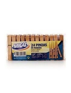 Wooden Clothing Pegs 24 Units