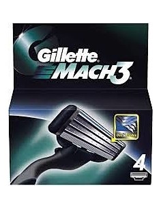 Gillette Mach3 Replacement Blades Units 4