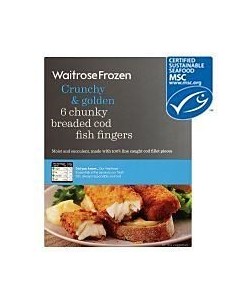 Waitrose Breaded Cod Fingers 6 X 400g