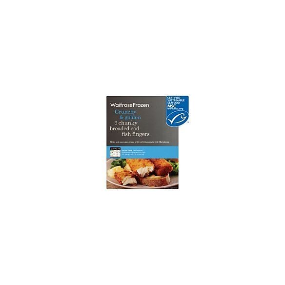 Waitrose Breaded Cod Fingers 6 X 400g
