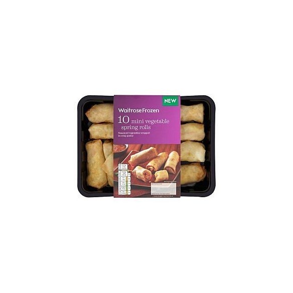 Waitrose Mini Vegetable Spring Rolls 10 Units 180g